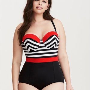 Torrid 3X swim suit pin-up vintage bathing suit